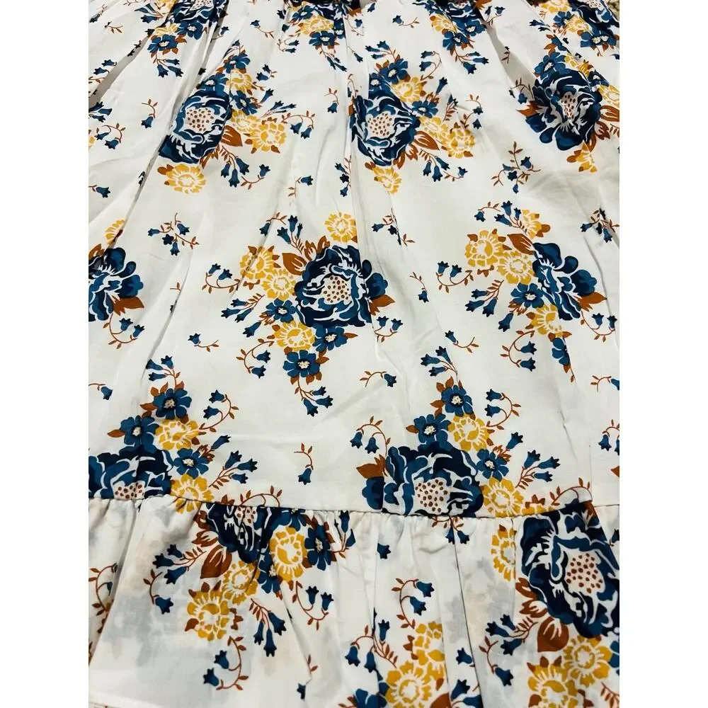 NWT❤️Janie and Jack  FLORAL SMOCKED FLUTTER SLEEVE DRESS sz7